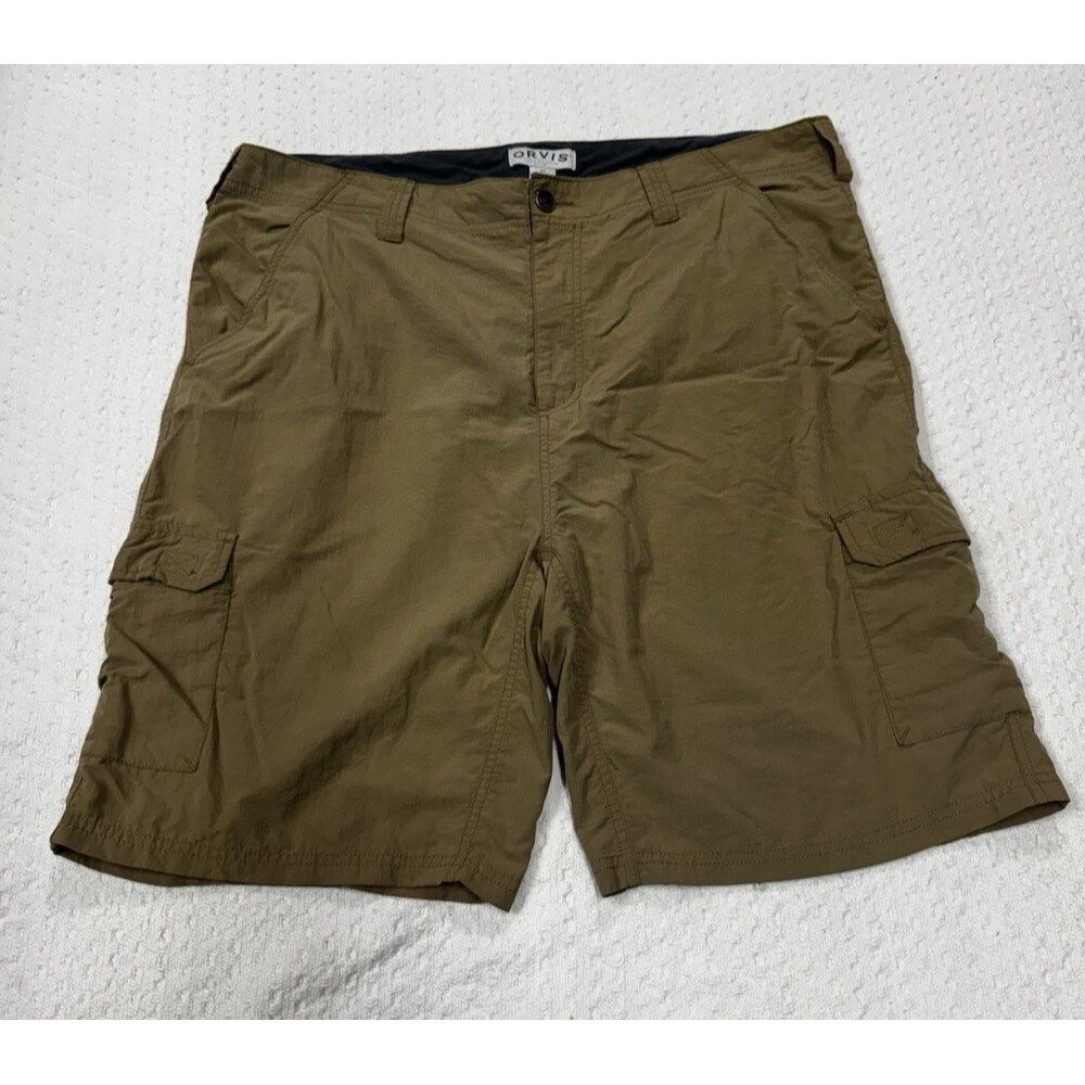 Orvis Men's Nylon Cargo Shorts Size 40 Lightweight Hiking Fishing